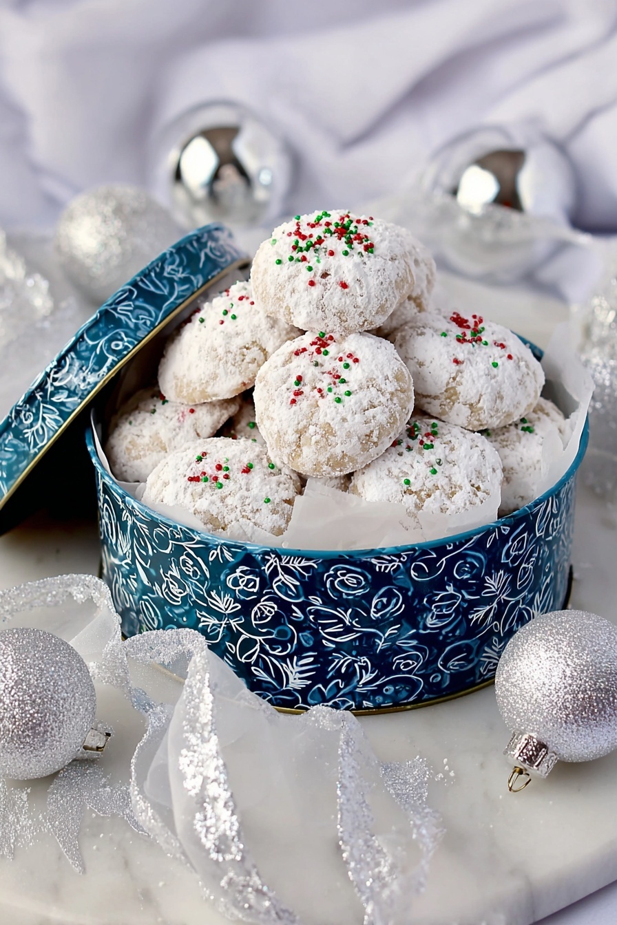 gingerbread snowballs - Serving Suggestion