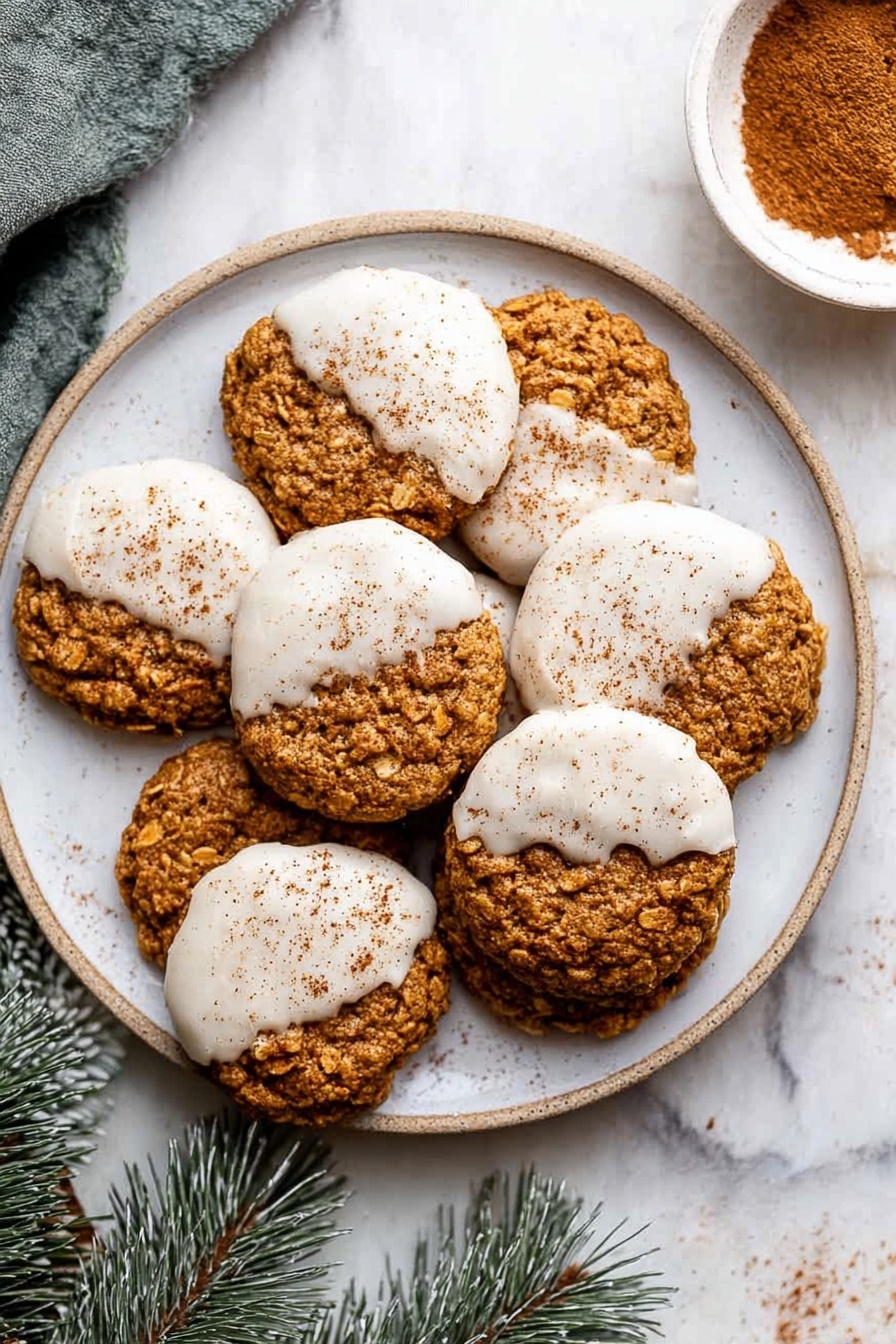Gingerbread Latte Cookies - Serving Suggestion