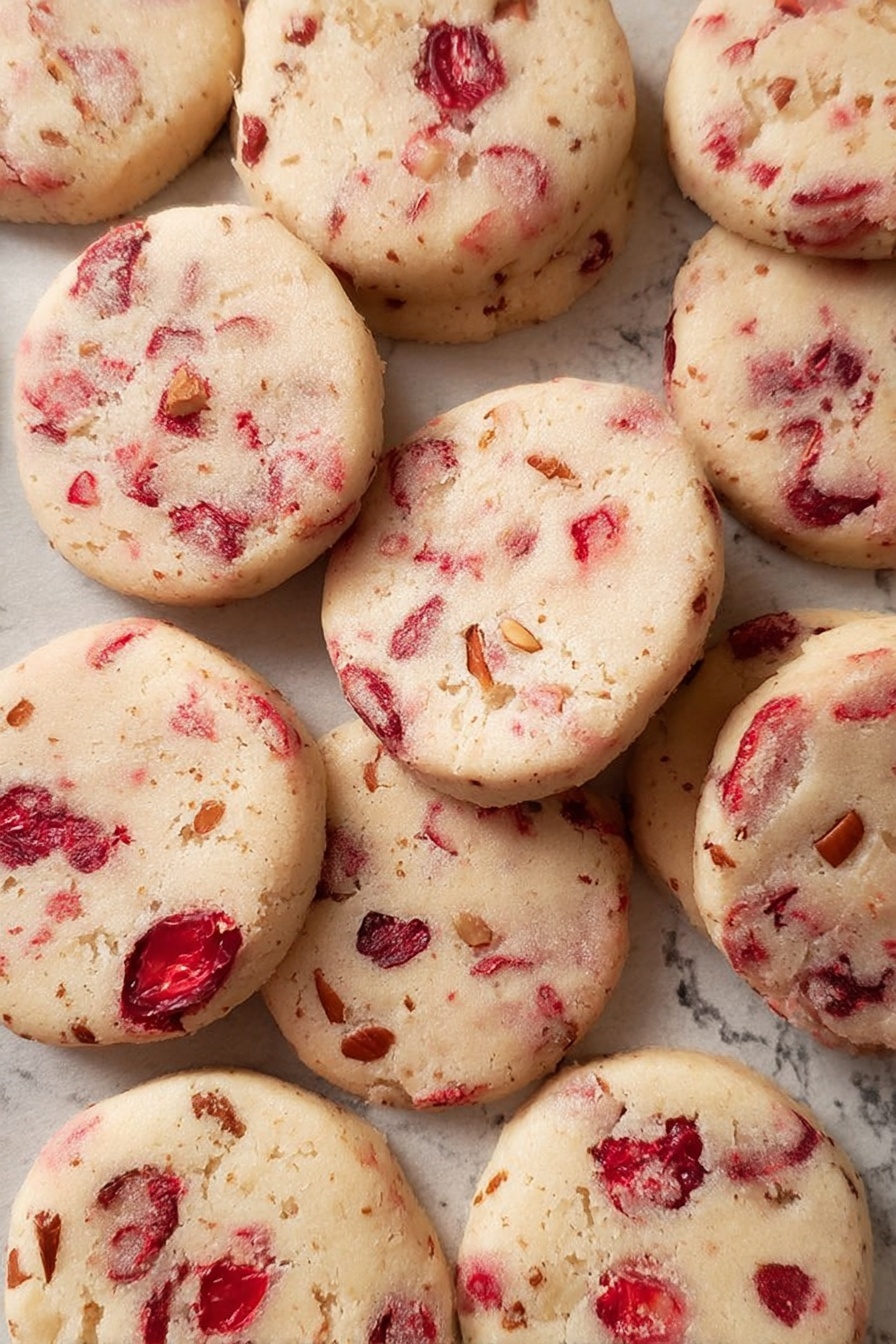 Christmas Nut Cherry Cookies - Serving Suggestion