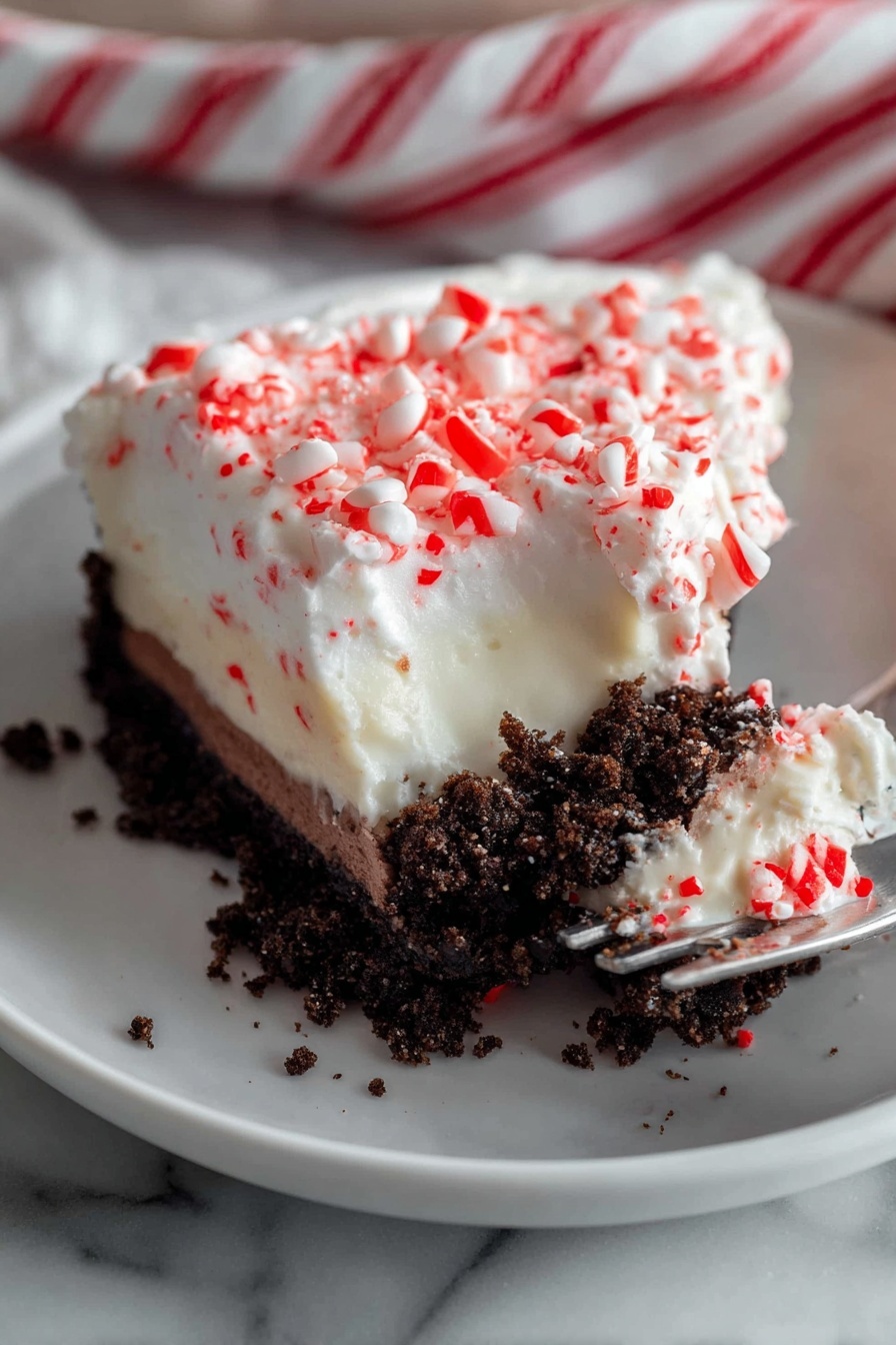 Candy Cane Dessert - Serving Suggestion