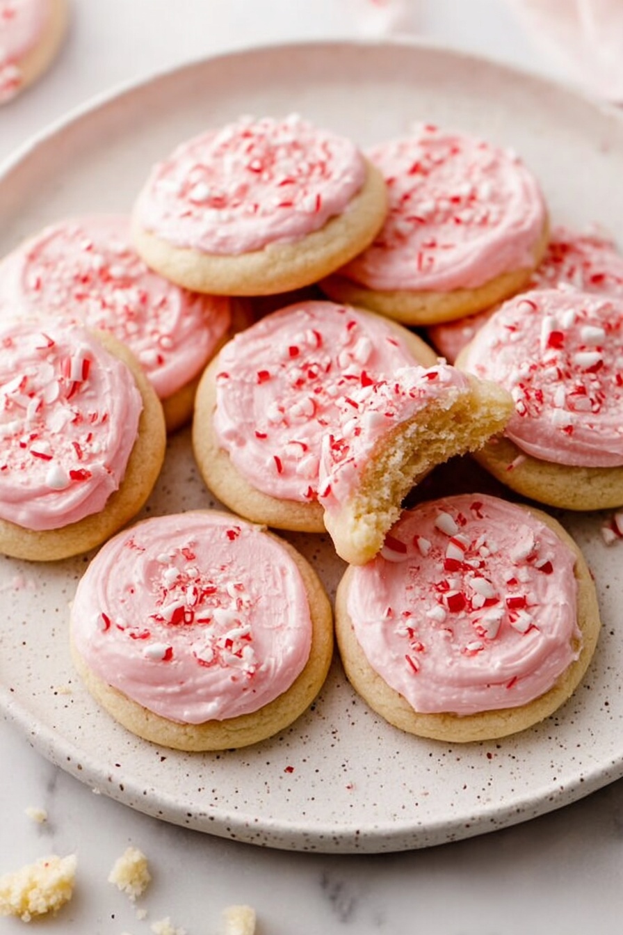 Peppermint Meltaway Cookies - Serving Suggestion