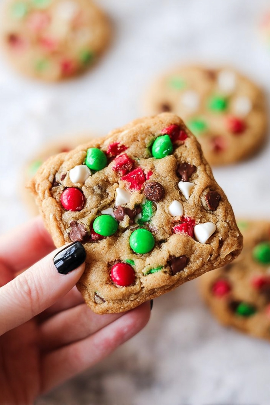 Christmas Cookie Bars - Serving Suggestion