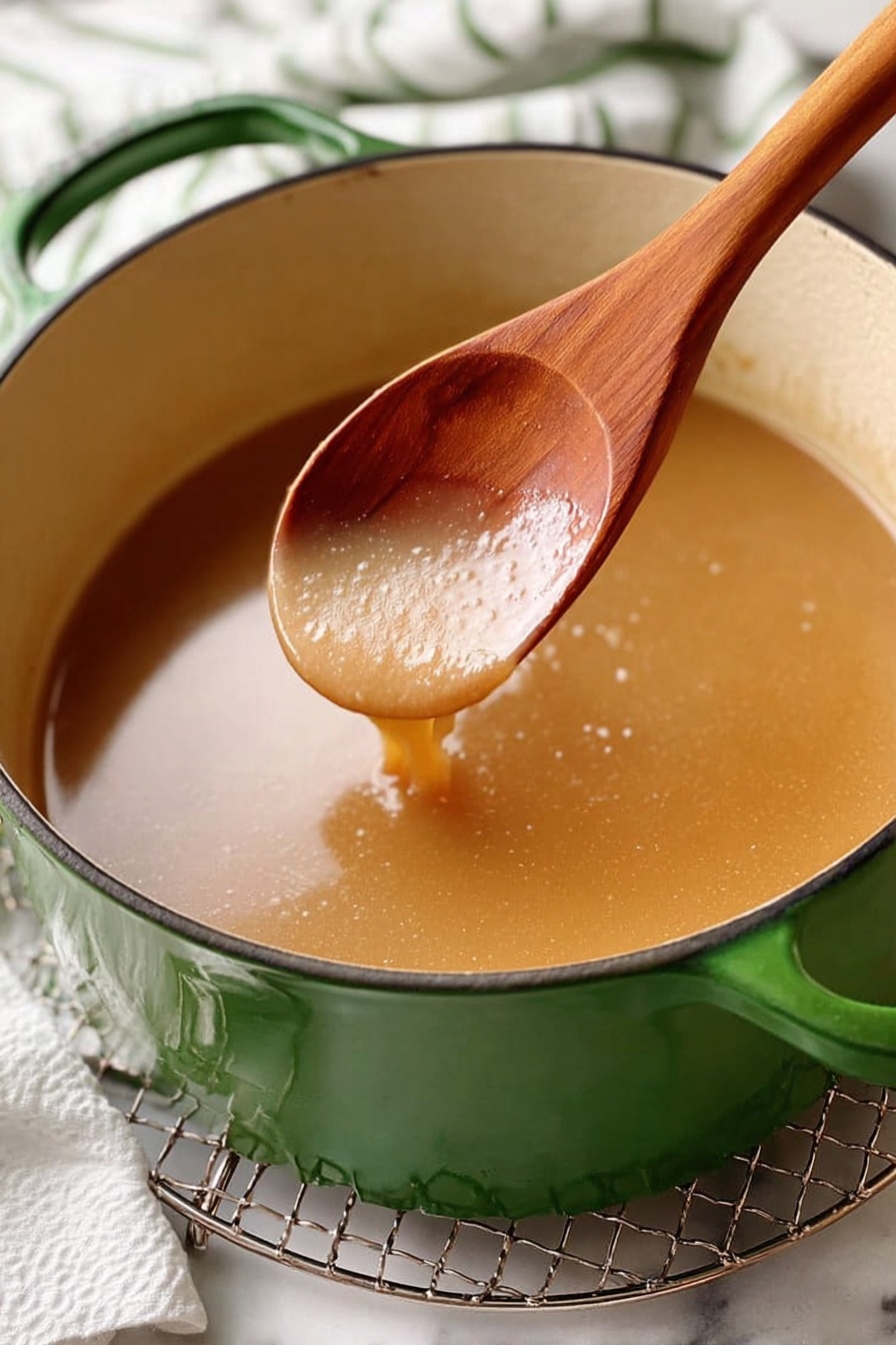 A white plate holds a meal with four main parts arranged side by side: bright green whole green beans on the left, a scoop of golden-brown stuffing behind a small pile of deep red cranberry sauce in the center, three slices of light beige turkey meat layered in the front center, and creamy white mashed potatoes with specks of black pepper on the right. A woman's hand pours smooth, golden-brown gravy from a small white pitcher over the turkey slices and mashed potatoes. The surface beneath the plate is a white marbled texture. Photo taken with an iphone --ar 2:3 --v 7